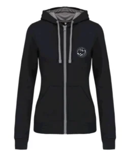 Veste capuche bi-color Femme