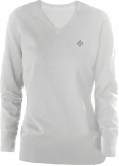 Pull col V femme