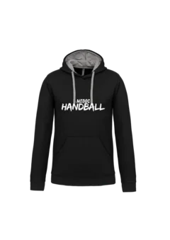 Sweat capuche bi-color